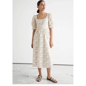 COPY - NWT & Other Stories Scoop Neck Midi Floral Dress Size 10